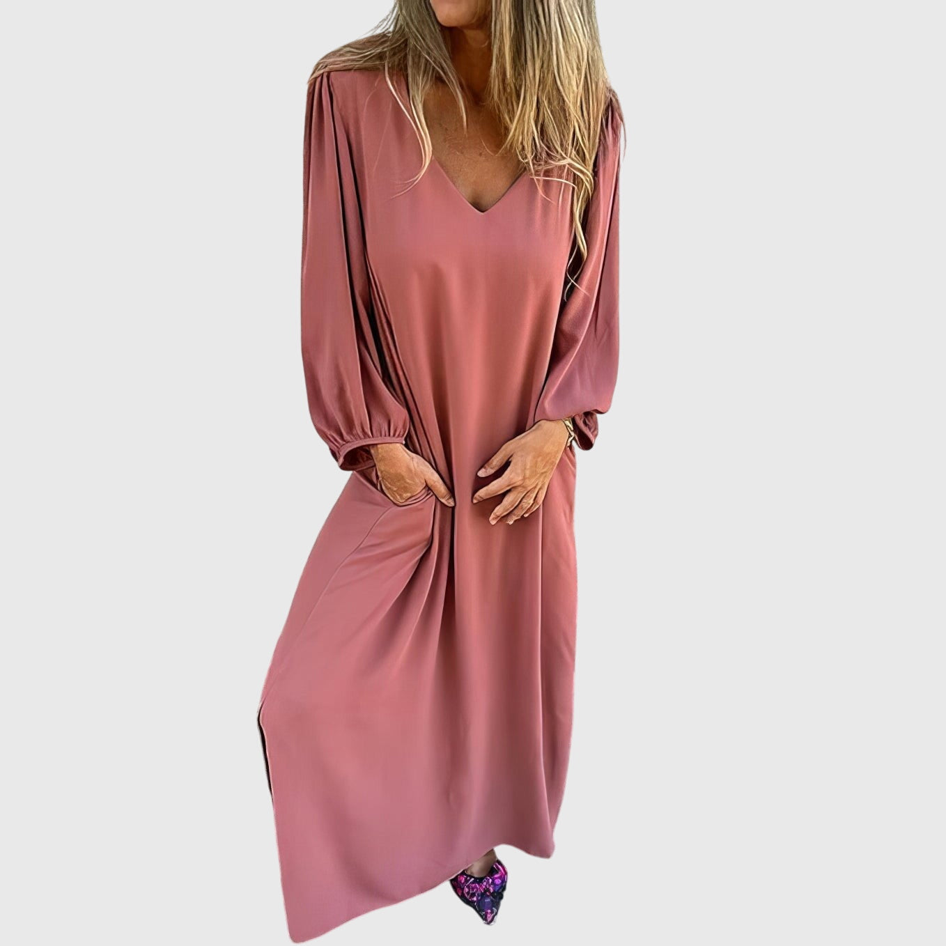 Annie | Long Boho Dress with Pockets