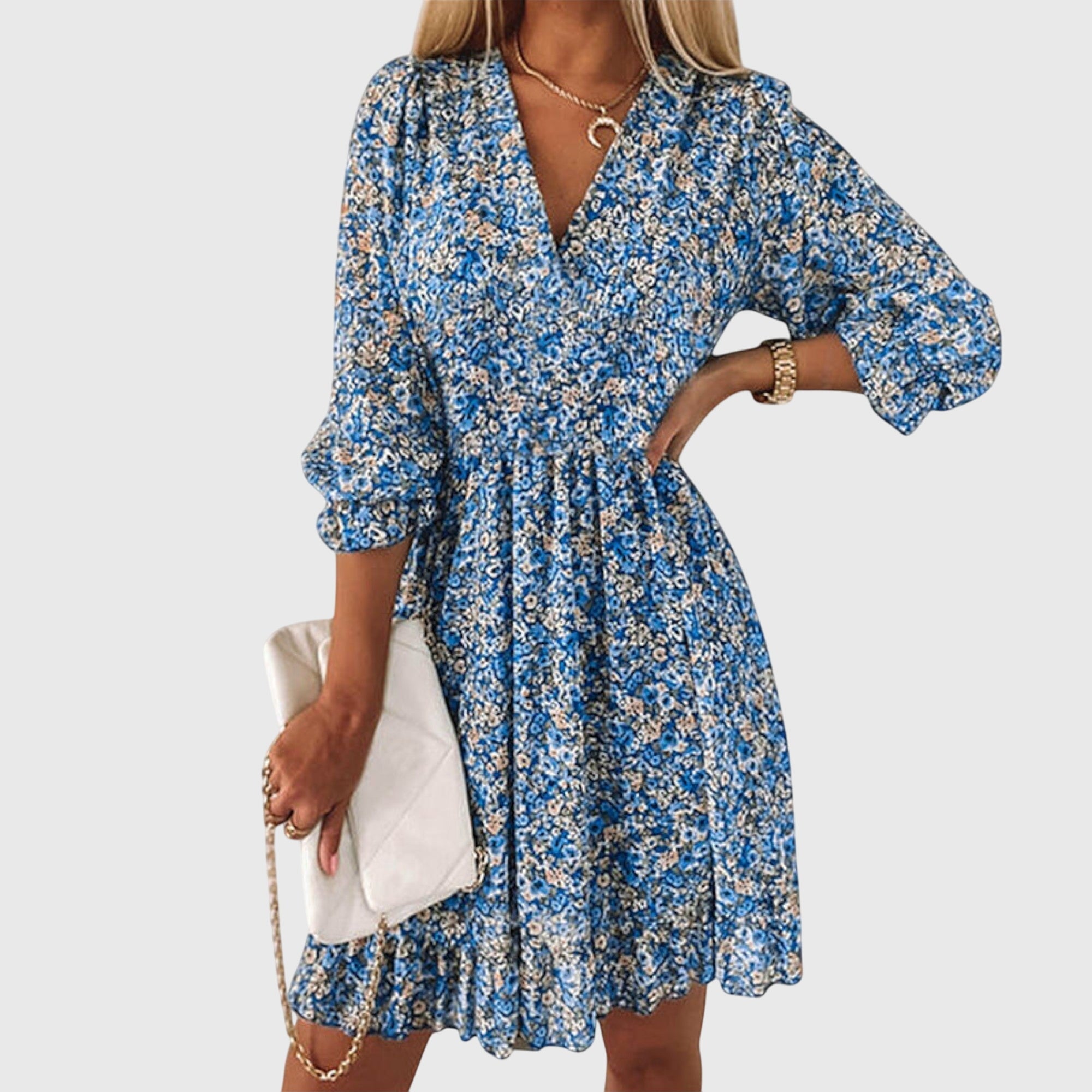 Annie | Floral Puff Sleeve Dress
