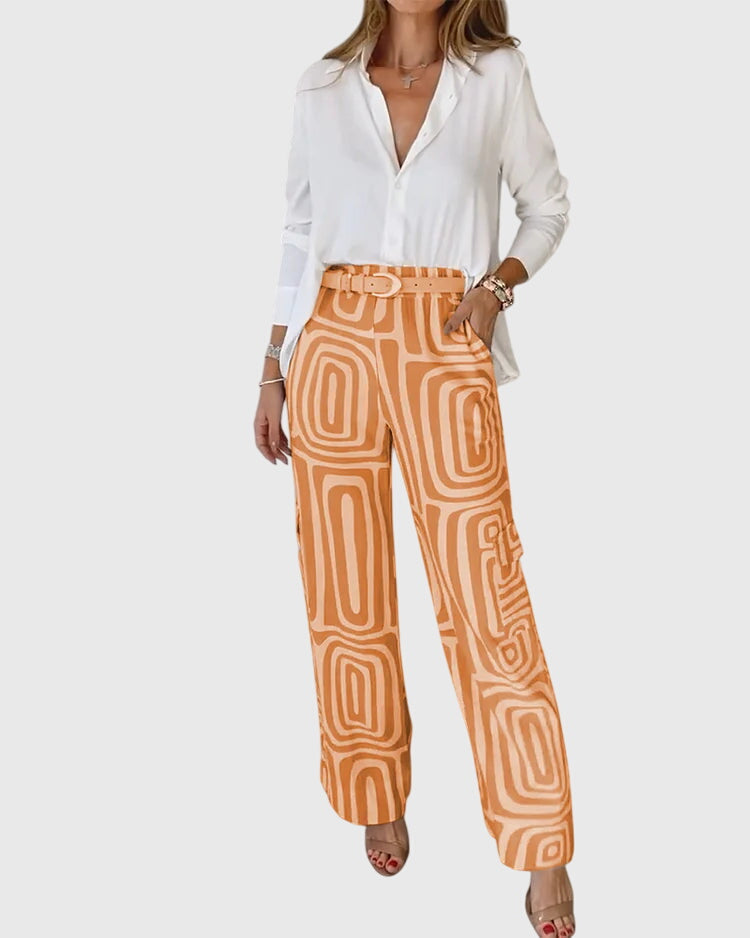 Annie | Stylish Pants + Free Blouse & Belt