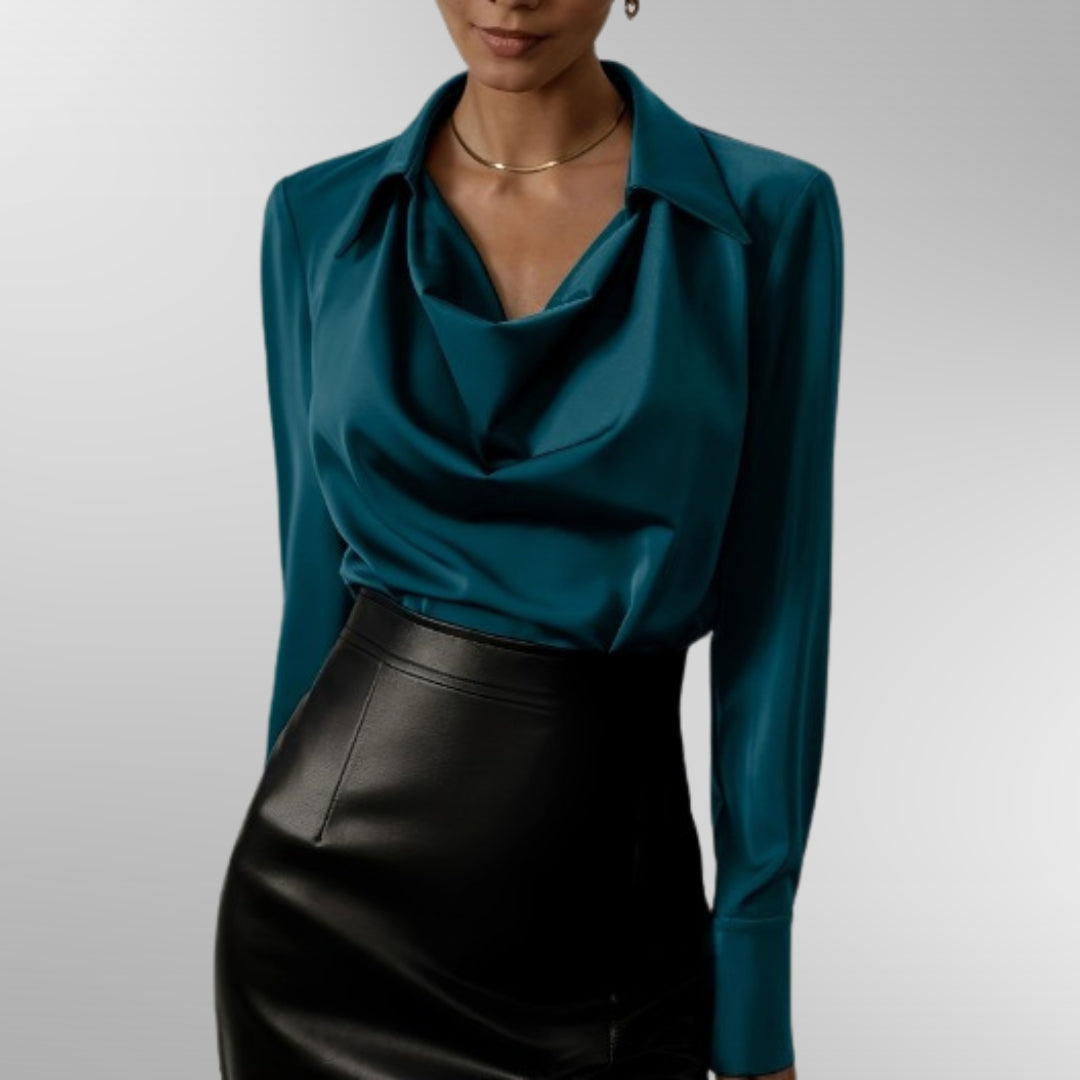 Annie | Elegant Satin Blouse