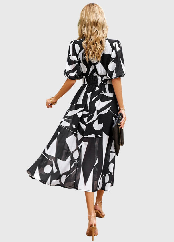 Annie | Flattering Floral Midi Dress