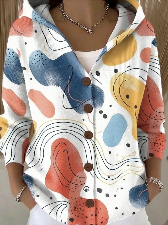 Cassidy - Artistic Warm Long Cardigan