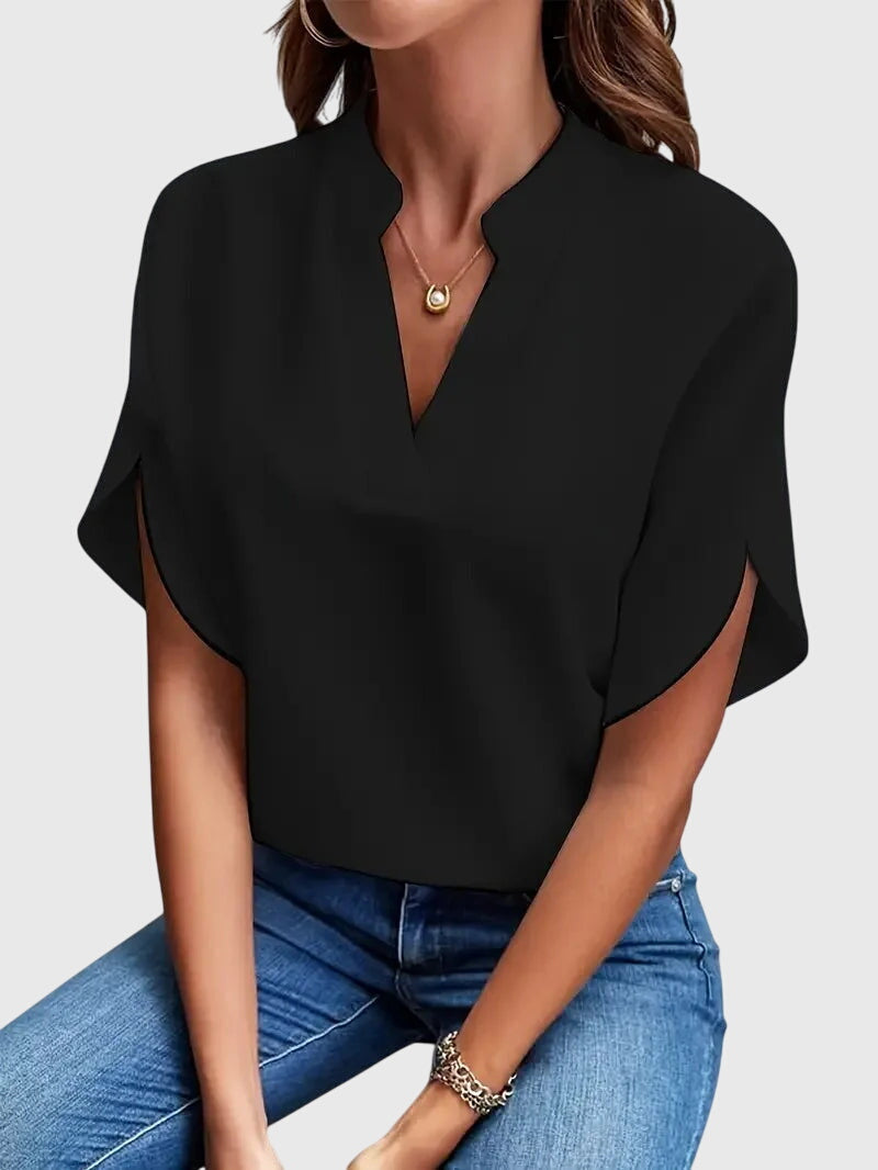 Annie | Soft and Elegant V-Neck Shirt
