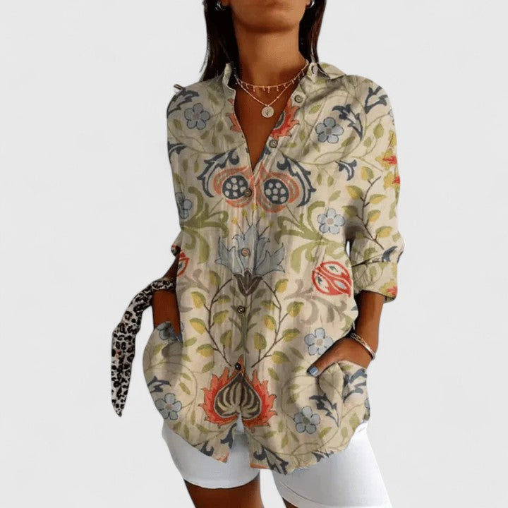 Annie | Elegant Floral Blouse