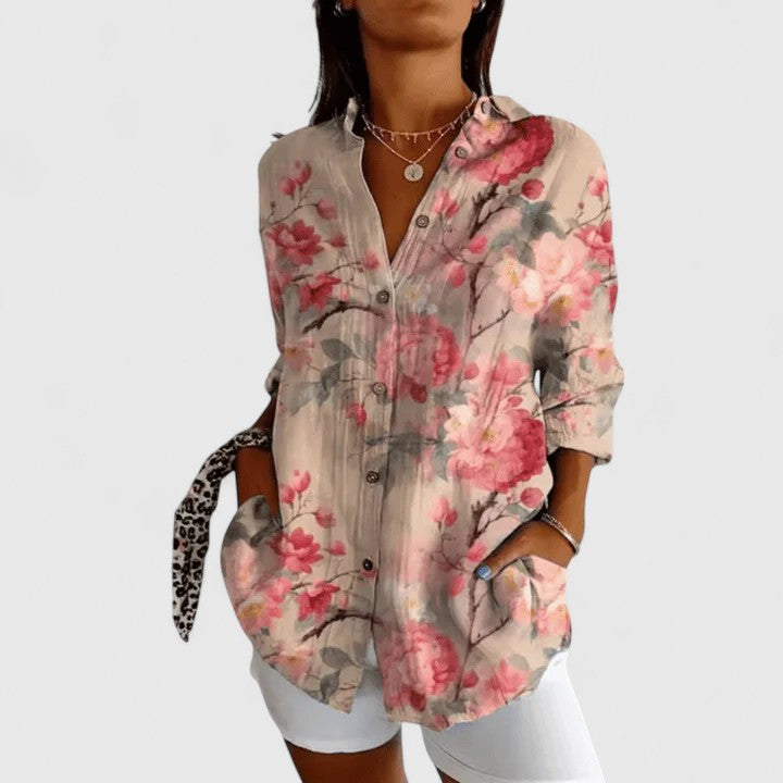 Annie | Elegant Floral Blouse