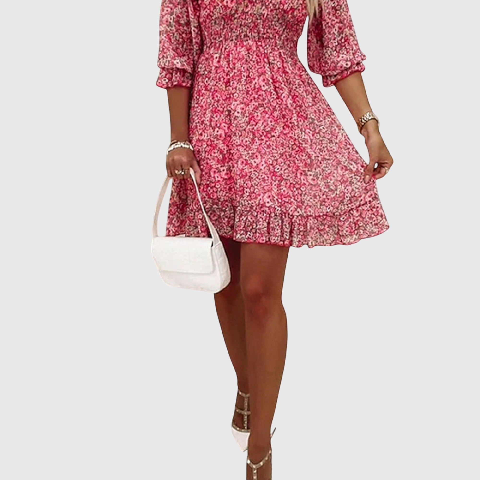 Annie | Floral Puff Sleeve Dress