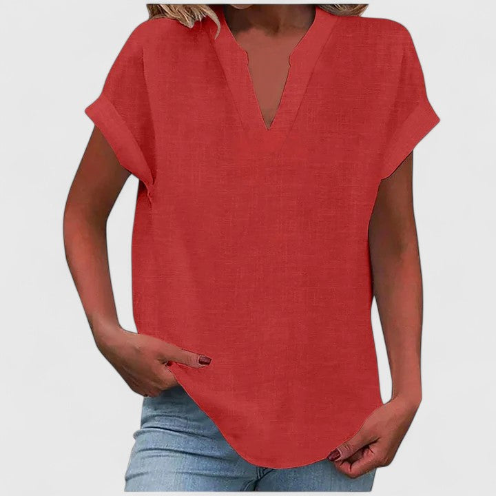 Annie | Comfortable V-Neck Blouse