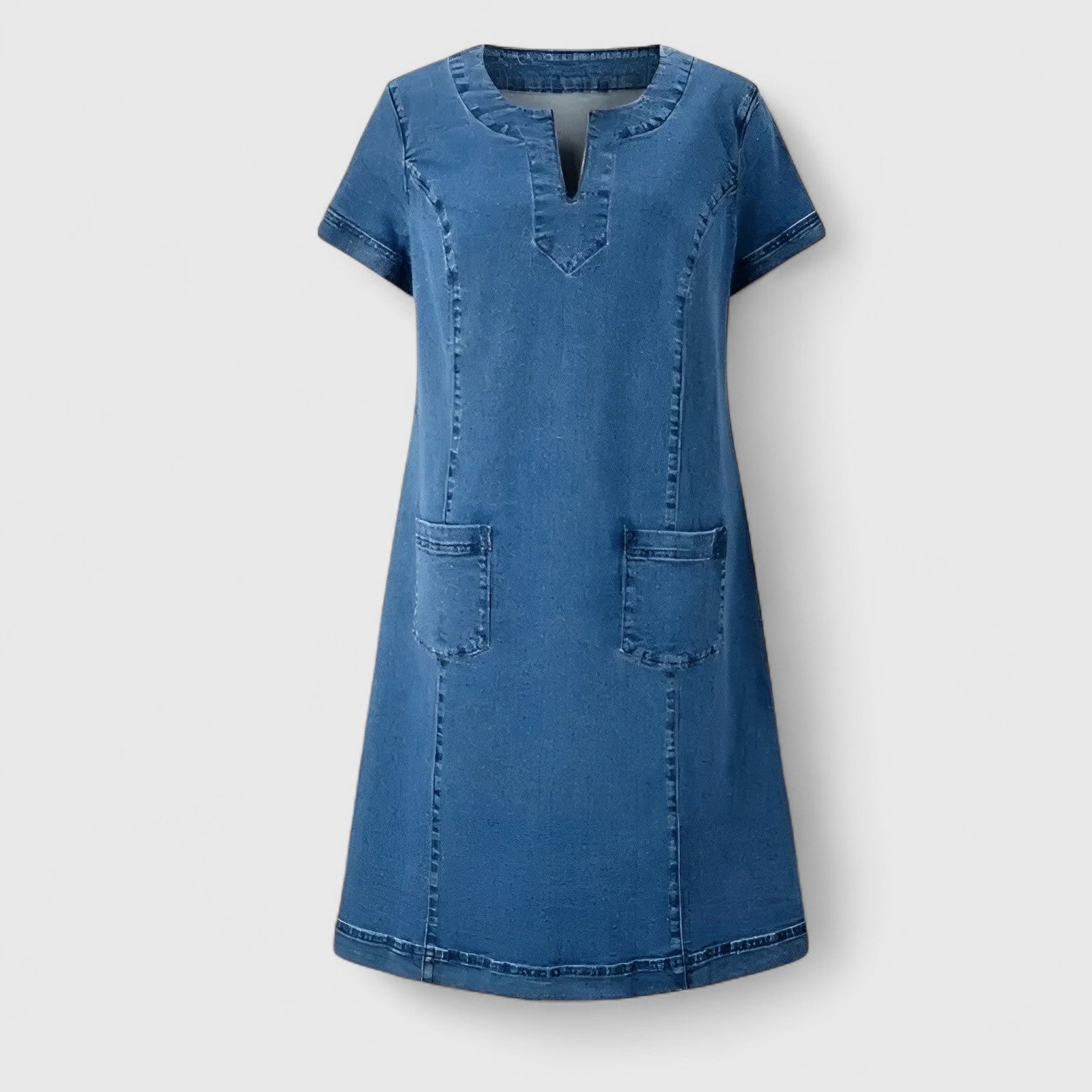 Annie | Elegant Denim Dress