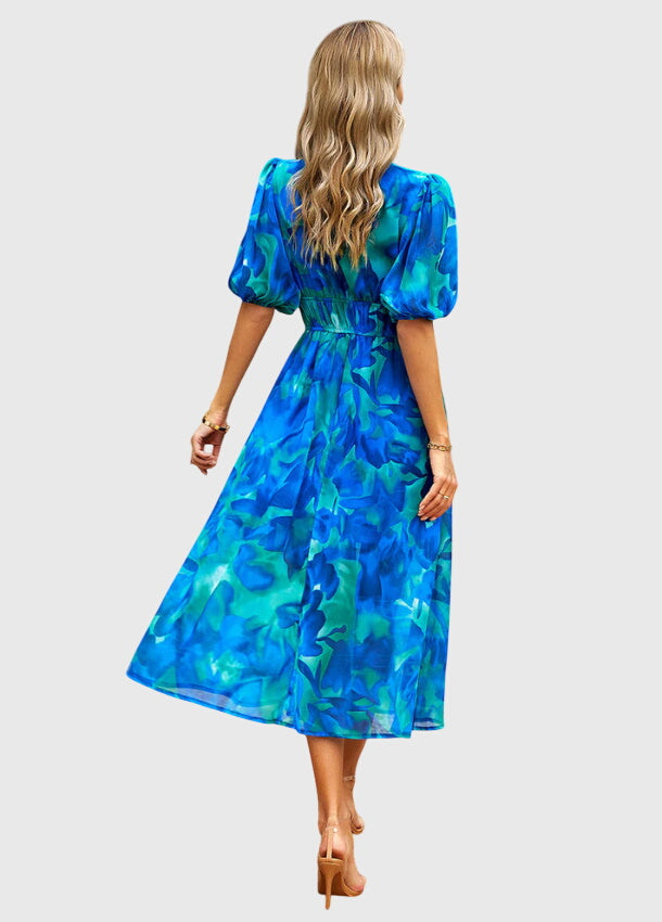 Annie | Flattering Floral Midi Dress