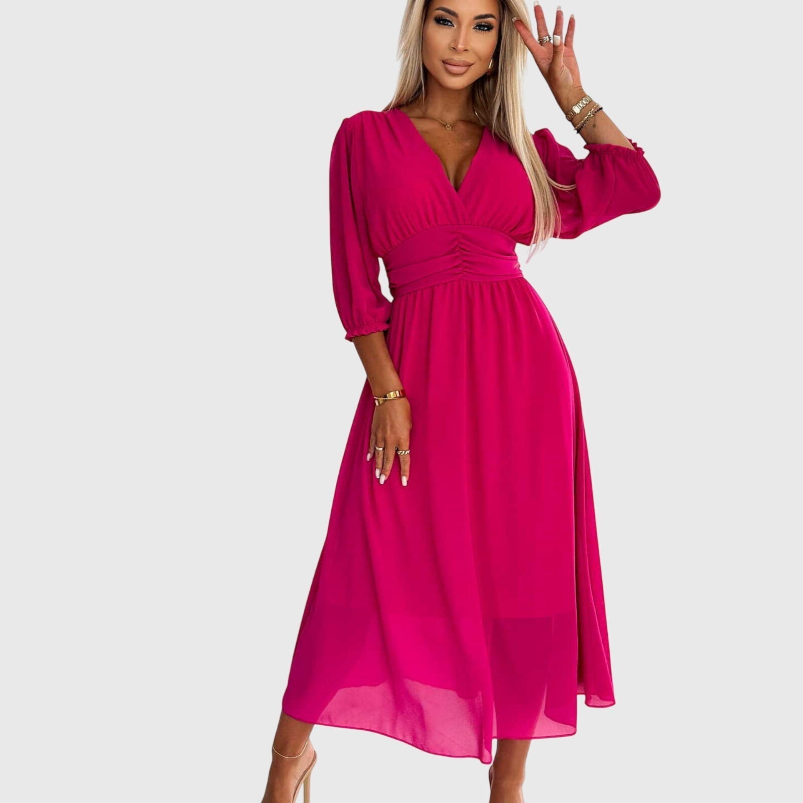 Annie | Lightweight Silky Chiffon Dress