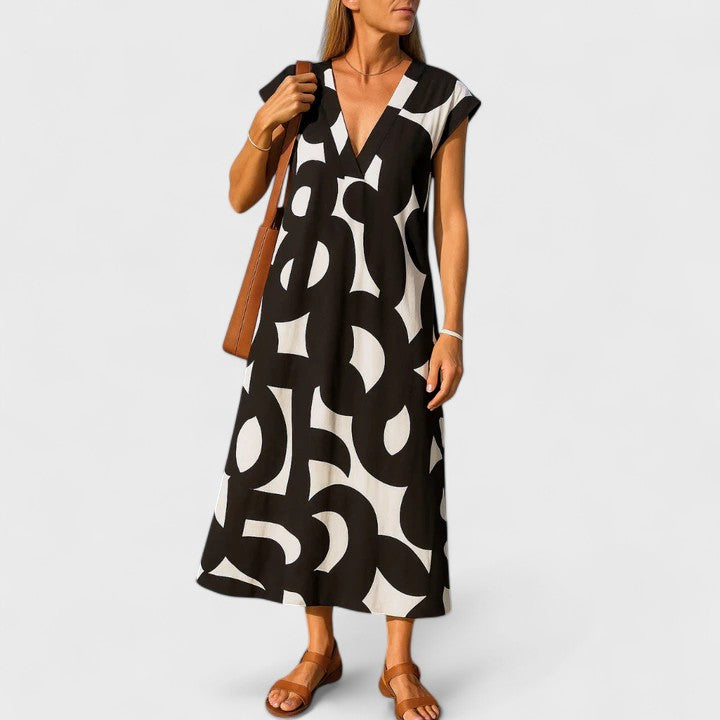 Annie | Flowing V-Neck Dress